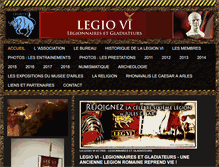 Tablet Screenshot of legio6victrix.com